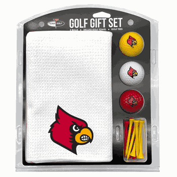 Louisville Cardinals Microfiber Towel Gift Set - 16 x 40 (White)