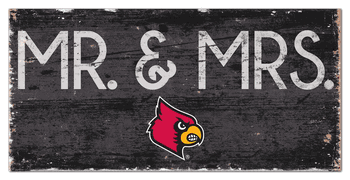 Louisville Cardinals Mr & Mrs Sign