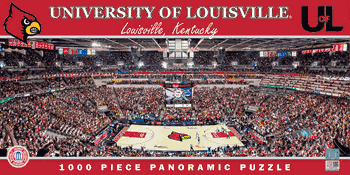 Louisville Cardinals NCAA 1000pc Basketball Panoramic Puzzle