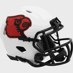 Louisville Cardinals NCAA Mini Speed Football Helmet LUNAR