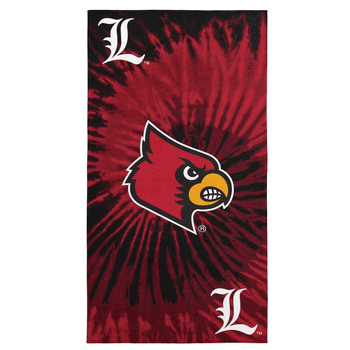 Louisville Cardinals NCAA Psychedelic Beach Towel 30 x 60 inches