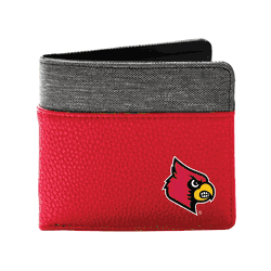 Louisville Cardinals Pebble BiFold Wallet LRED