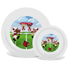 Louisville Cardinals Plate & Bowl Set