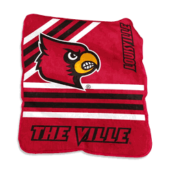 Louisville Cardinals Raschel Throw