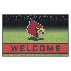 Louisville Cardinals Rubber Door Mat - 18in. x 30in.