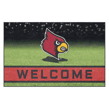 Louisville Cardinals Rubber Door Mat - 18in. x 30in.