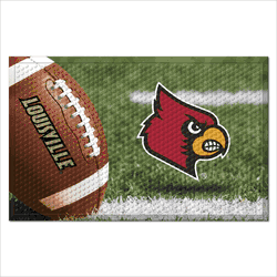 Louisville Cardinals Rubber Scraper Door Mat