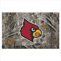 Louisville Cardinals Rubber Scraper Door Mat Camo
