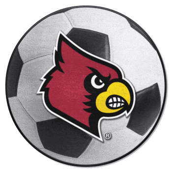 Louisville Cardinals Soccer Ball Rug - 27in. Diameter