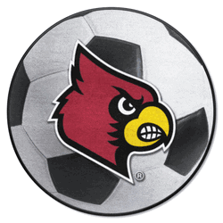 Louisville Cardinals Soccer Ball Rug - 27in. Diameter