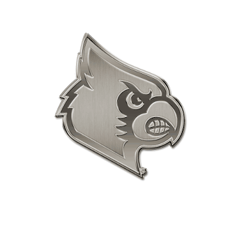 Louisville Cardinals Standard Antique Nickel Auto Emblem for Car/Truck/SUV
