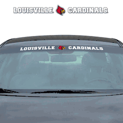 Louisville Cardinals Sun Stripe Windshield Decal 3.25 in. x 34 in.