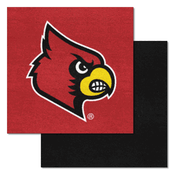 Louisville Cardinals Team Carpet Tiles - 45 Sq Ft.