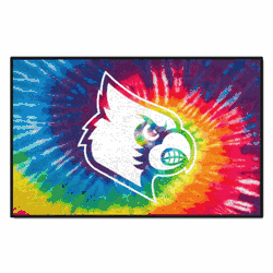 Louisville Cardinals Tie Dye Starter Mat Accent Rug - 19in. x 30in.
