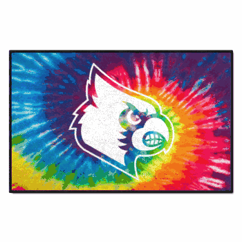 Louisville Cardinals Tie Dye Starter Mat Accent Rug - 19in. x 30in.