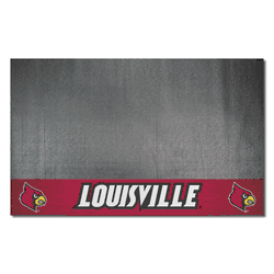 Louisville Cardinals Vinyl Grill Mat - 26in. x 42in.