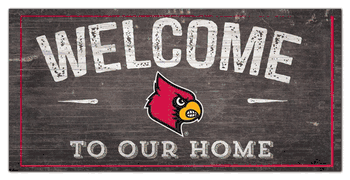 Louisville Cardinals Welcome Distressed 6 x 12