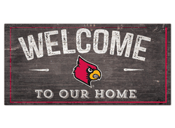 Louisville Cardinals Welcome Distressed 6 x 12