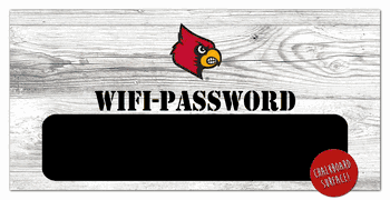 Louisville Cardinals Wifi Password 6x12 Sign