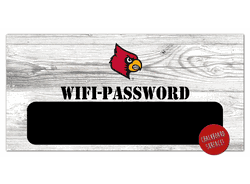 Louisville Cardinals Wifi Password 6x12 Sign