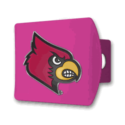 Louisville Pink Metal Hitch Cover with  3D Color Emblem