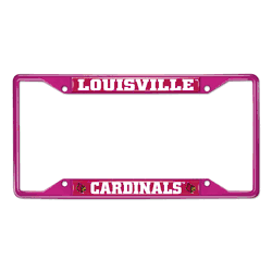 Louisville Pink Metal License Plate Frame - 6.25"x12.25"