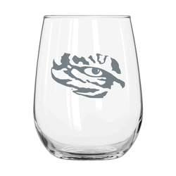 LSU 16oz Frost Curved Beverage Glass