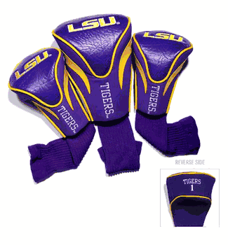 LSU Club 3 Piece Contour Headcover Set