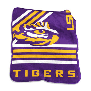 LSU Raschel Throw