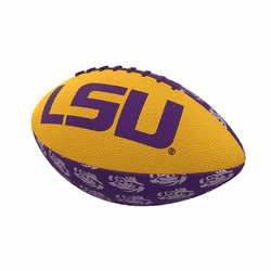 LSU Repeating Mini-Size Rubber Football