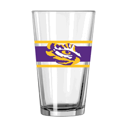 LSU Tigers 16oz Stripe Pint Glass