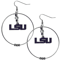 LSU Tigers 2 Inch Hoop Earrings