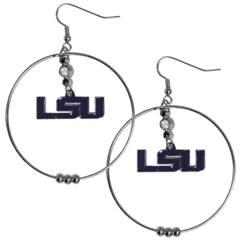 LSU Tigers 2 Inch Hoop Earrings