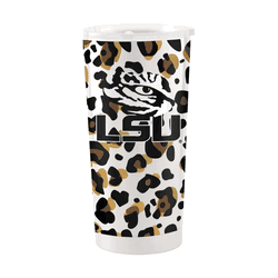 LSU Tigers 20oz Neutral Leopard Stainless Steel Tumbler