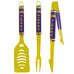 LSU Tigers 3 pc Color BBQ Tools