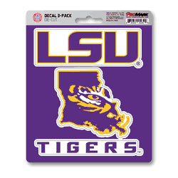 LSU Tigers 3 Piece Decal Sticker Set