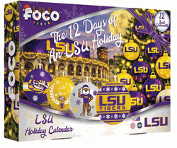 LSU Tigers Advent Calendar Ball Ornament