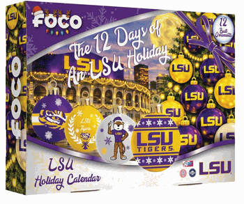 LSU Tigers Advent Calendar Ball Ornament