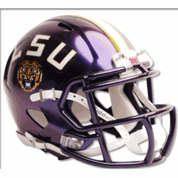 LSU Tigers Authentic Speed Full Size Football Helmet Lucid Purple