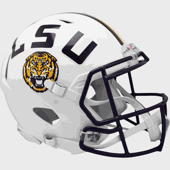LSU Tigers  Authentic Speed Full Size Football Helmet White