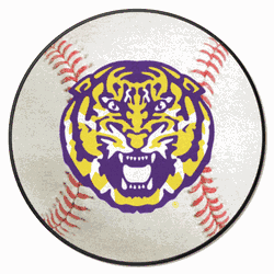 LSU Tigers Baseball Rug - 27in. Diameter