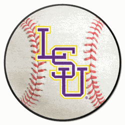 LSU Tigers Baseball Rug - 27in. Diameter