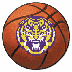 LSU Tigers Basketball Rug - 27in. Diameter