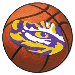 LSU Tigers Basketball Rug - 27in. Diameter