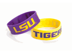 LSU Tigers Bracelets 2 Pack Wide