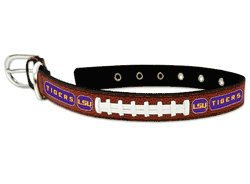LSU Tigers Classic Leather Large Football Collar -