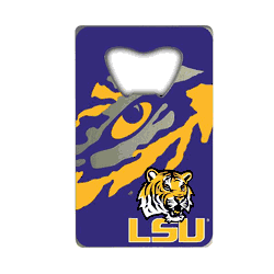 LSU Tigers Credit Card Style Bottle Opener - 2 x 3.25