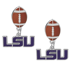 LSU Tigers Football Stud Earrings