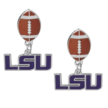 LSU Tigers Football Stud Earrings