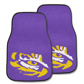 LSU Tigers Front Carpet Car Mat Set - 2 Pieces